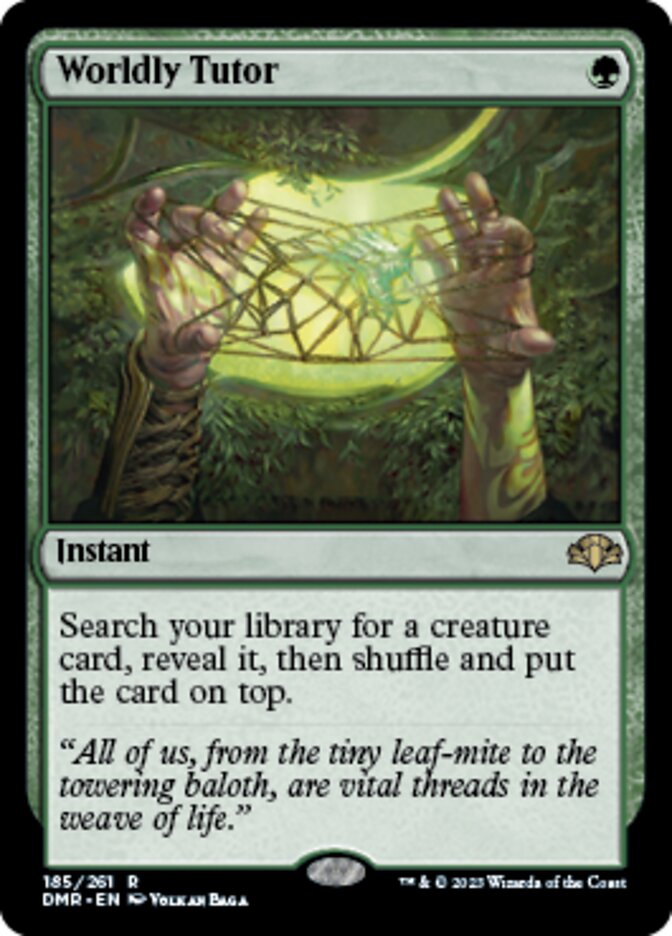 Worldly Tutor [Dominaria Remastered] | Good Games Cannington