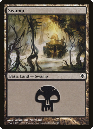 Swamp (240a) [Zendikar] | Good Games Cannington