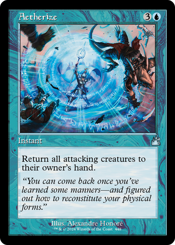 Aetherize (Retro Frame) [Ravnica Remastered] | Good Games Cannington