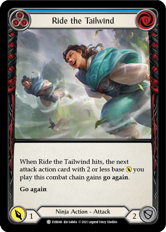 Ride the Tailwind (Blue) [EVR046] (Everfest)  1st Edition Normal | Good Games Cannington