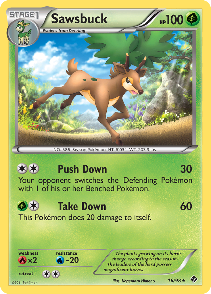 Sawsbuck (16/98) [Black & White: Emerging Powers] | Good Games Cannington