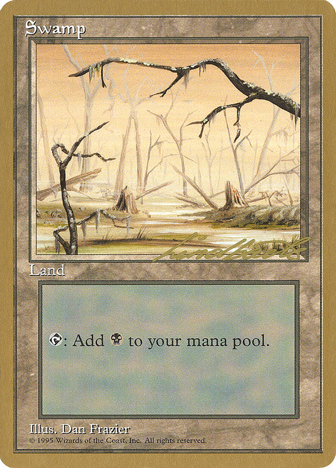 Swamp (ll370) (Leon Lindback) [Pro Tour Collector Set] | Good Games Cannington
