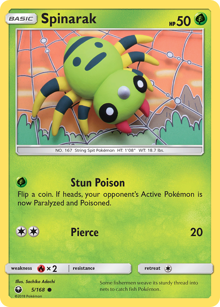 Spinarak (5/168) [Sun & Moon: Celestial Storm] | Good Games Cannington