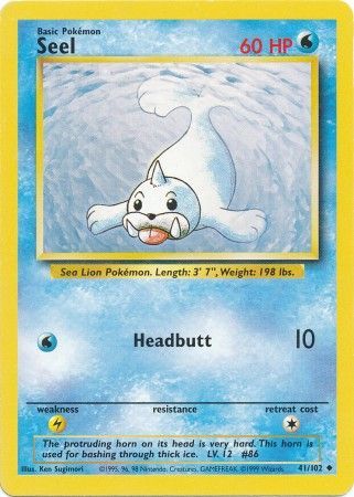 Seel (41/102) [Base Set Unlimited] | Good Games Cannington