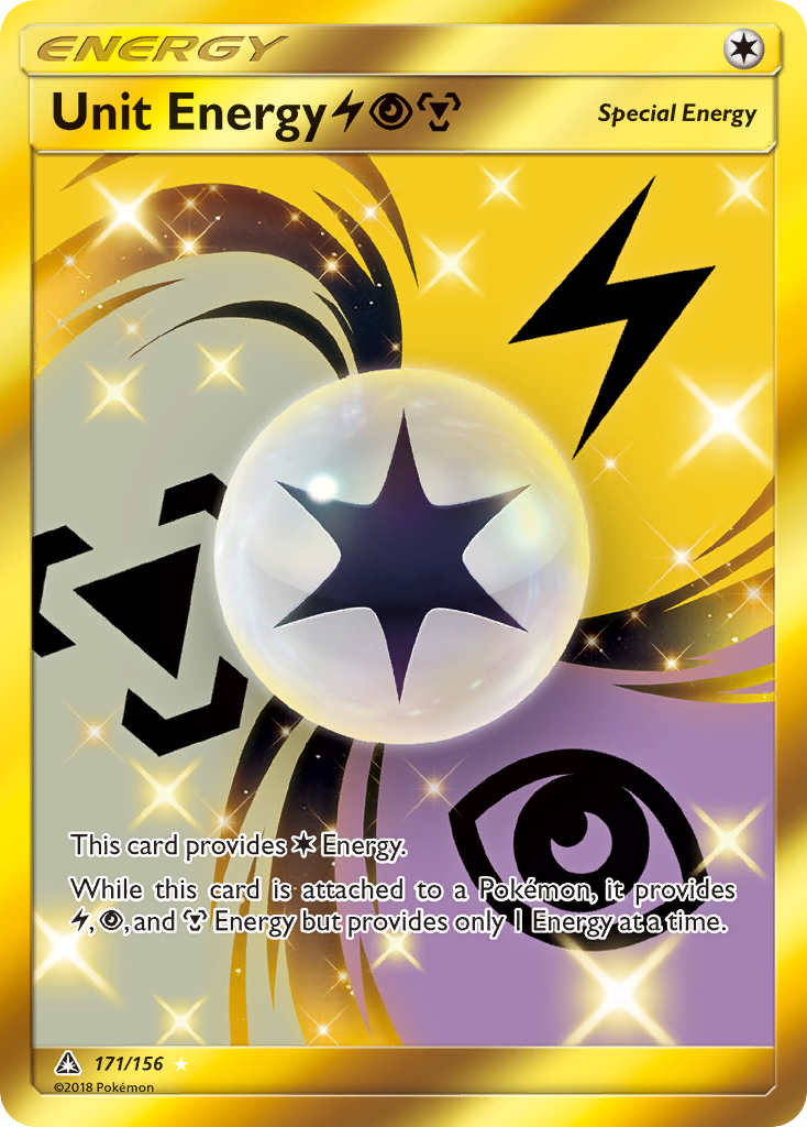 Unit Energy (171/156) (Lightning, Psychic, Metal) [Sun & Moon: Ultra Prism] | Good Games Cannington