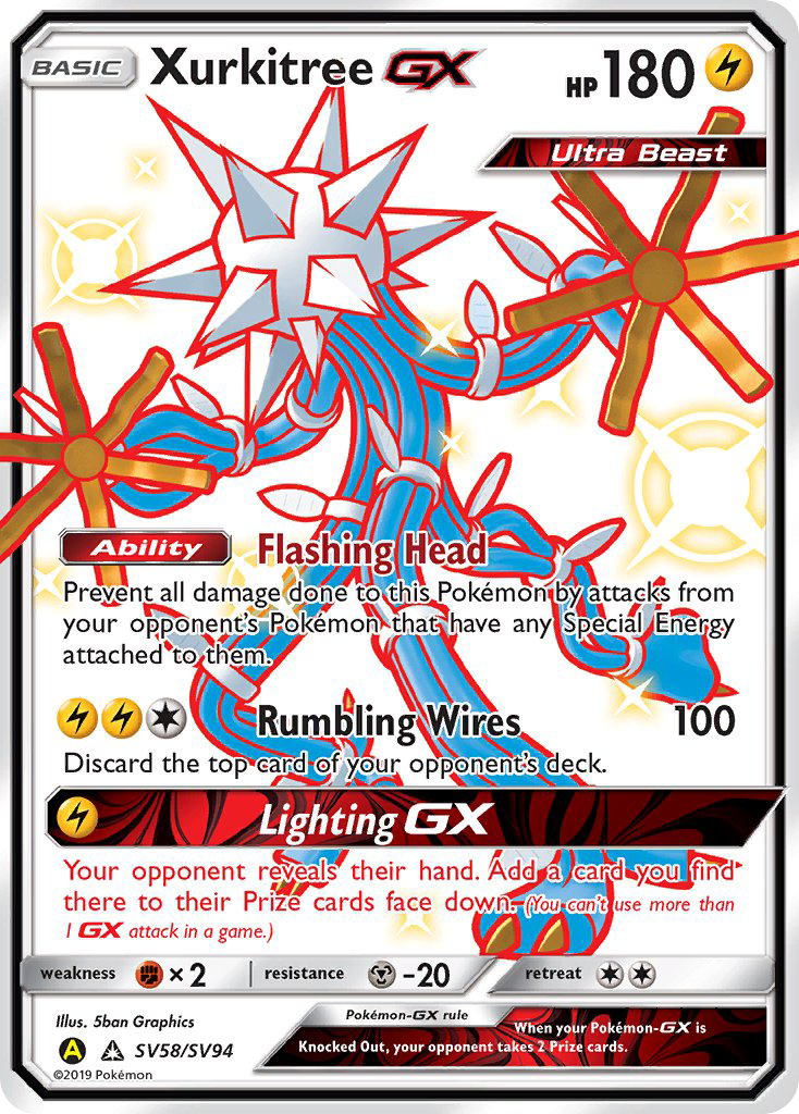 Xurkitree GX (SV58/SV94) [Sun & Moon: Hidden Fates - Shiny Vault] | Good Games Cannington