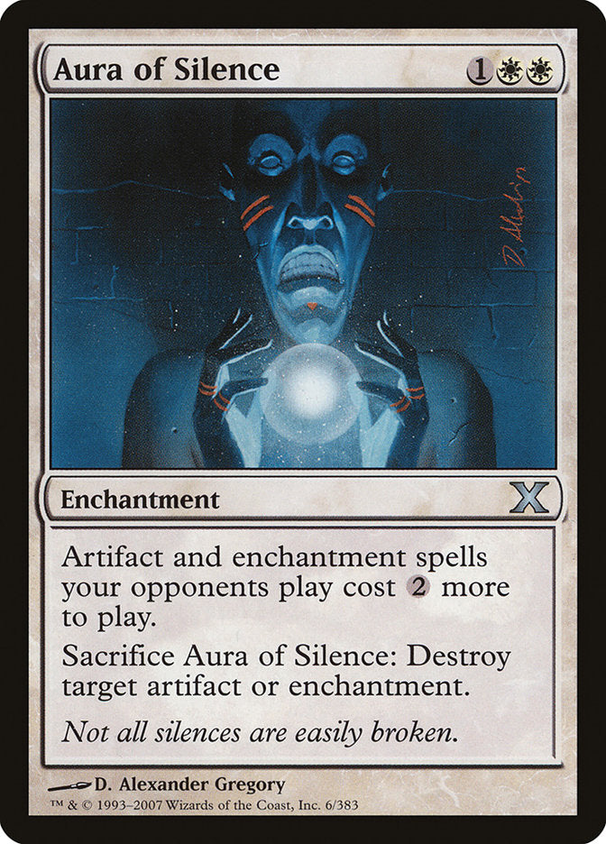 Aura of Silence [Tenth Edition] | Good Games Cannington