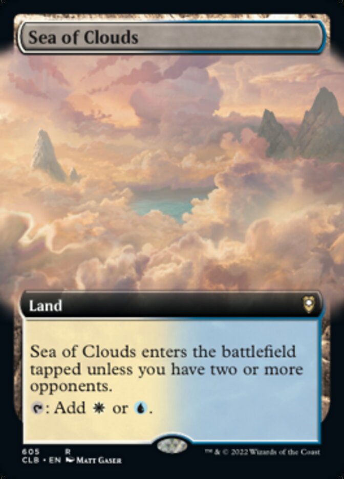 Sea of Clouds (Extended Art) [Commander Legends: Battle for Baldur's Gate] | Good Games Cannington