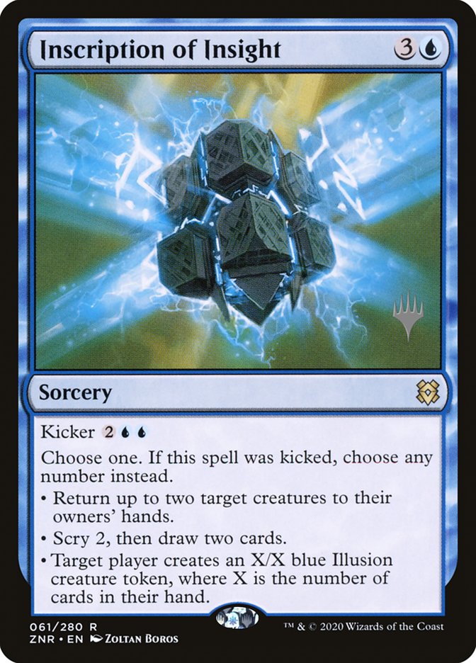 Inscription of Insight (Promo Pack) [Zendikar Rising Promos] | Good Games Cannington