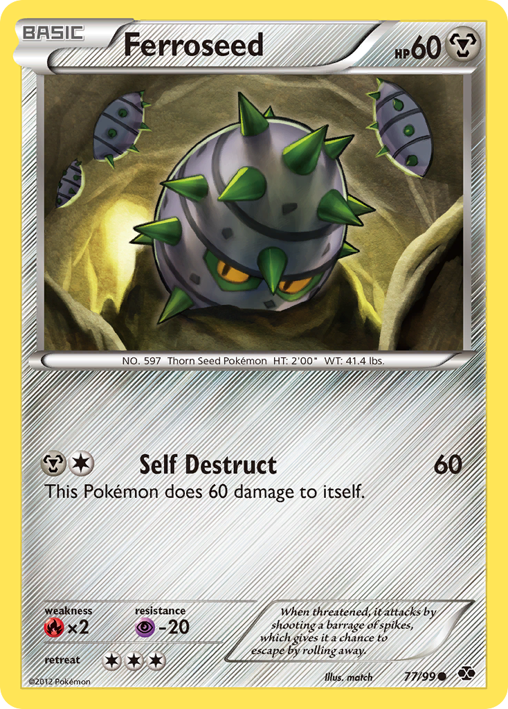 Ferroseed (77/99) [Black & White: Next Destinies] | Good Games Cannington