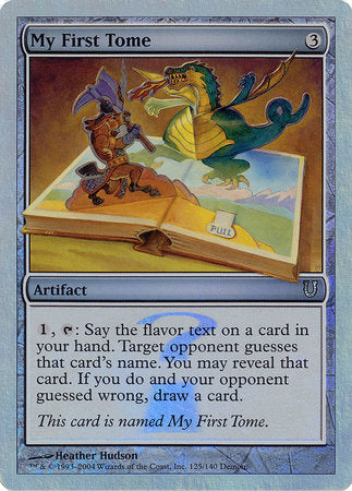 My First Tome (Alternate Foil) [Unhinged] | Good Games Cannington