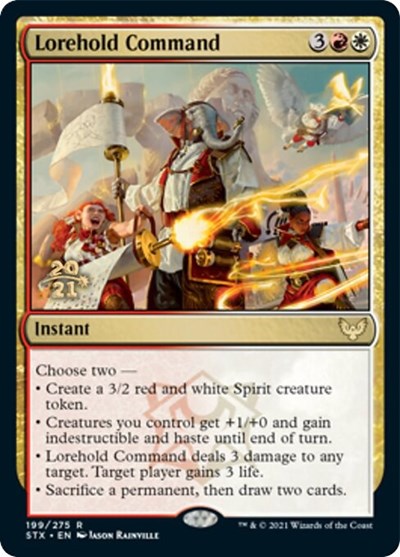 Lorehold Command [Strixhaven: School of Mages Prerelease Promos] | Good Games Cannington
