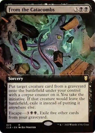 From the Catacombs (Extended Art) [Commander Legends: Battle for Baldur's Gate] | Good Games Cannington