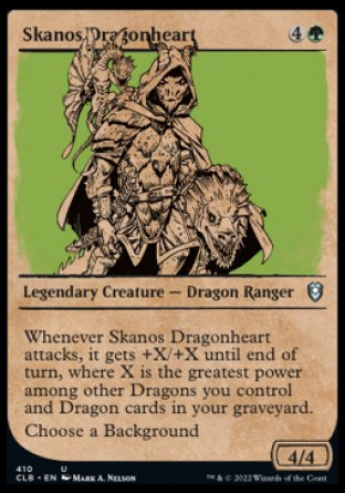 Skanos Dragonheart (Showcase) [Commander Legends: Battle for Baldur's Gate] | Good Games Cannington