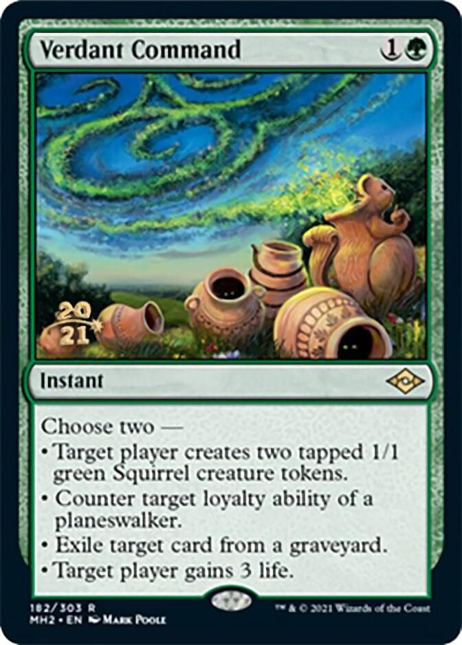 Verdant Command [Modern Horizons 2 Prerelease Promos] | Good Games Cannington