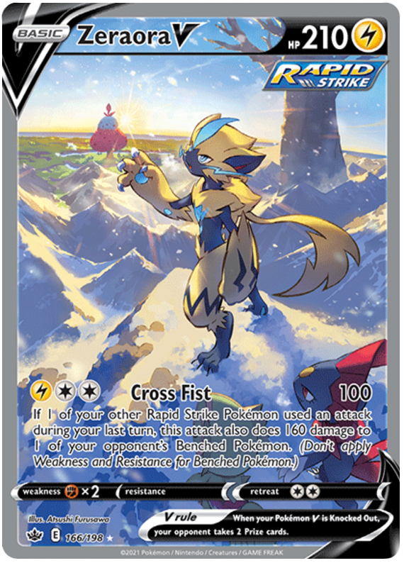 Zeraora V (166/198) [Sword & Shield: Chilling Reign] | Good Games Cannington