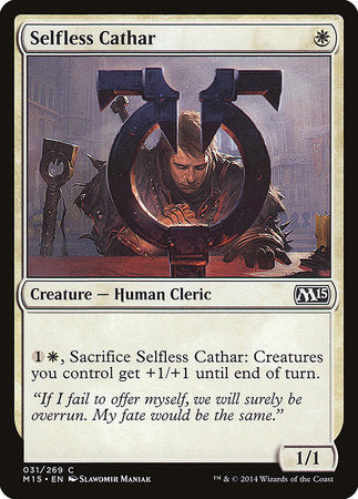 Selfless Cathar [Magic 2015] | Good Games Cannington
