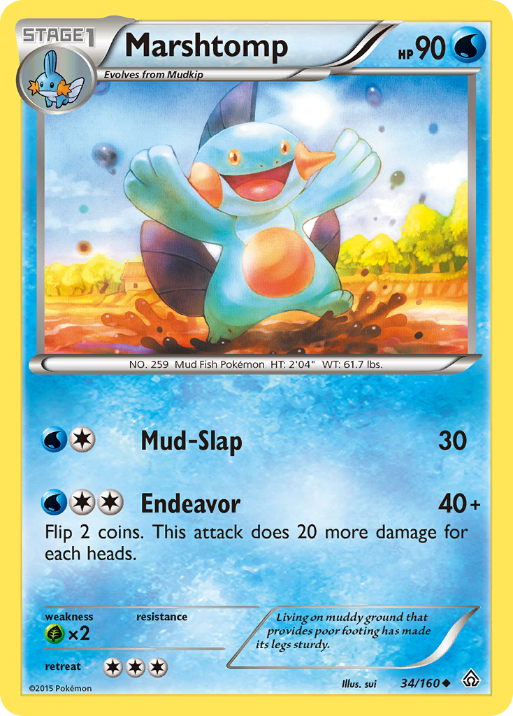 Marshtomp (34/160) [XY: Primal Clash] | Good Games Cannington