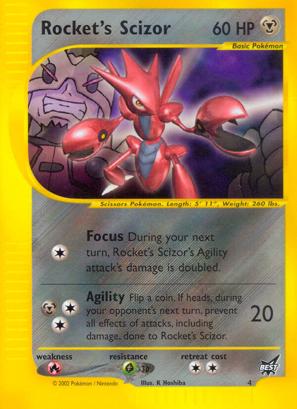 Rocket's Scizor (4) [Best of Promos] | Good Games Cannington