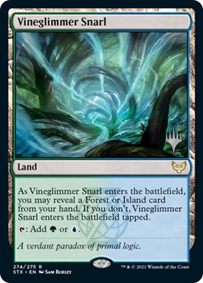 Vineglimmer Snarl (Promo Pack) [Strixhaven: School of Mages Promos] | Good Games Cannington