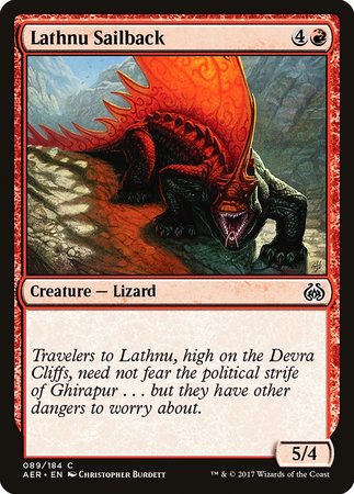 Lathnu Sailback [Aether Revolt] | Good Games Cannington