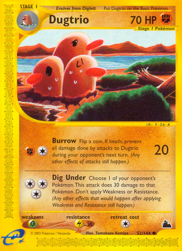 Dugtrio (52/144) [Skyridge] | Good Games Cannington