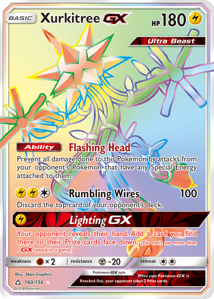 Xurkitree GX (160/156) [Sun & Moon: Ultra Prism] | Good Games Cannington