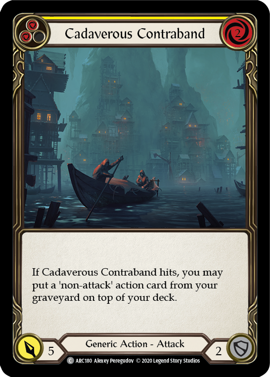 Cadaverous Contraband (Yellow) [U-ARC180] Unlimited Rainbow Foil | Good Games Cannington