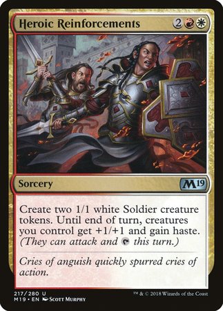 Heroic Reinforcements [Core Set 2019] | Good Games Cannington