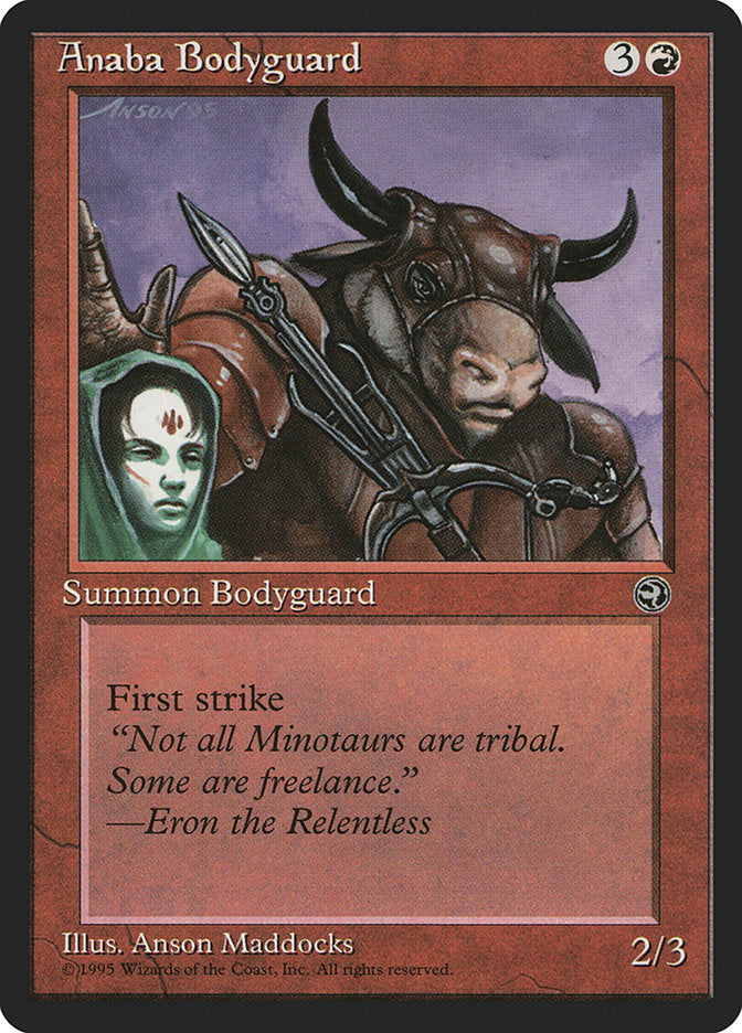 Anaba Bodyguard (Eron Flavor Text) [Homelands] | Good Games Cannington