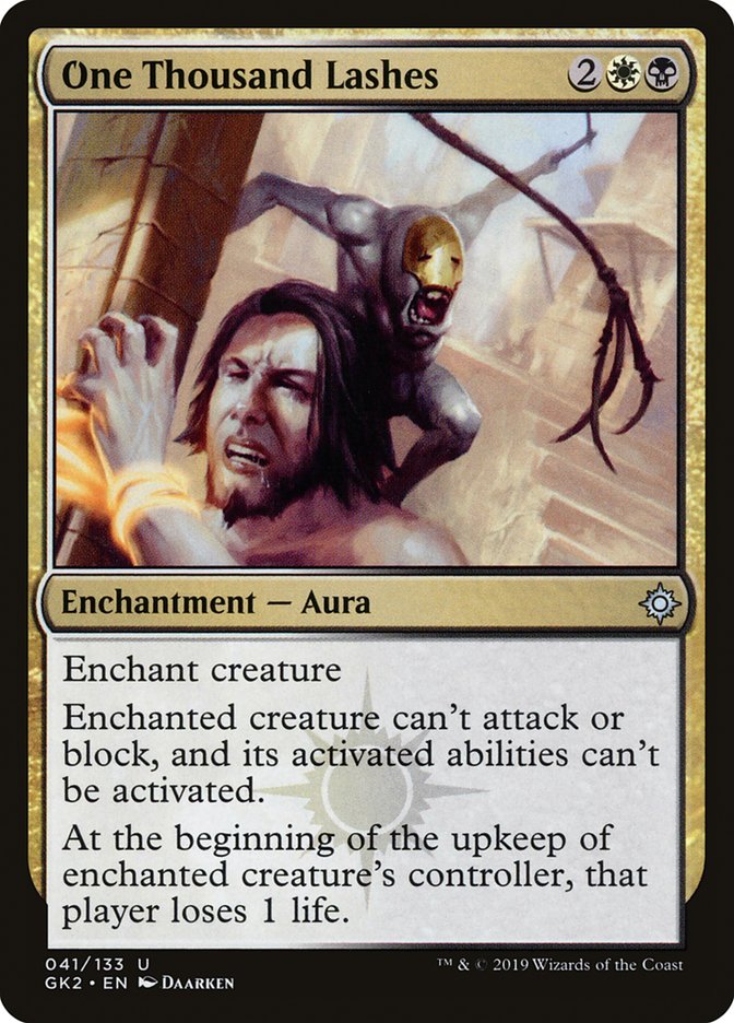 One Thousand Lashes [Ravnica Allegiance Guild Kit] | Good Games Cannington