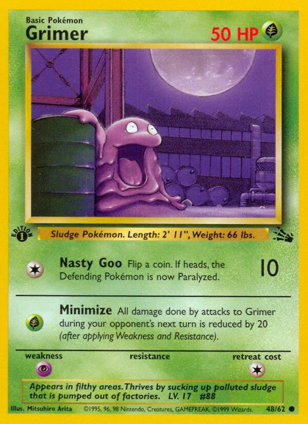 Grimer (48/62) [Fossil 1st Edition] | Good Games Cannington