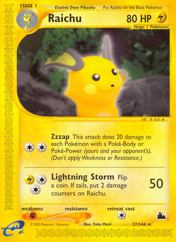 Raichu (27/144) [Skyridge] | Good Games Cannington