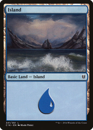 Island (341) [Commander 2016] | Good Games Cannington