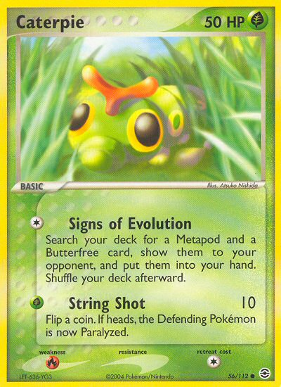 Caterpie (56/112) [EX: FireRed & LeafGreen] | Good Games Cannington