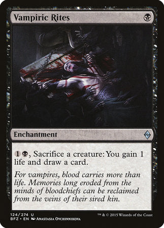 Vampiric Rites [Battle for Zendikar] | Good Games Cannington