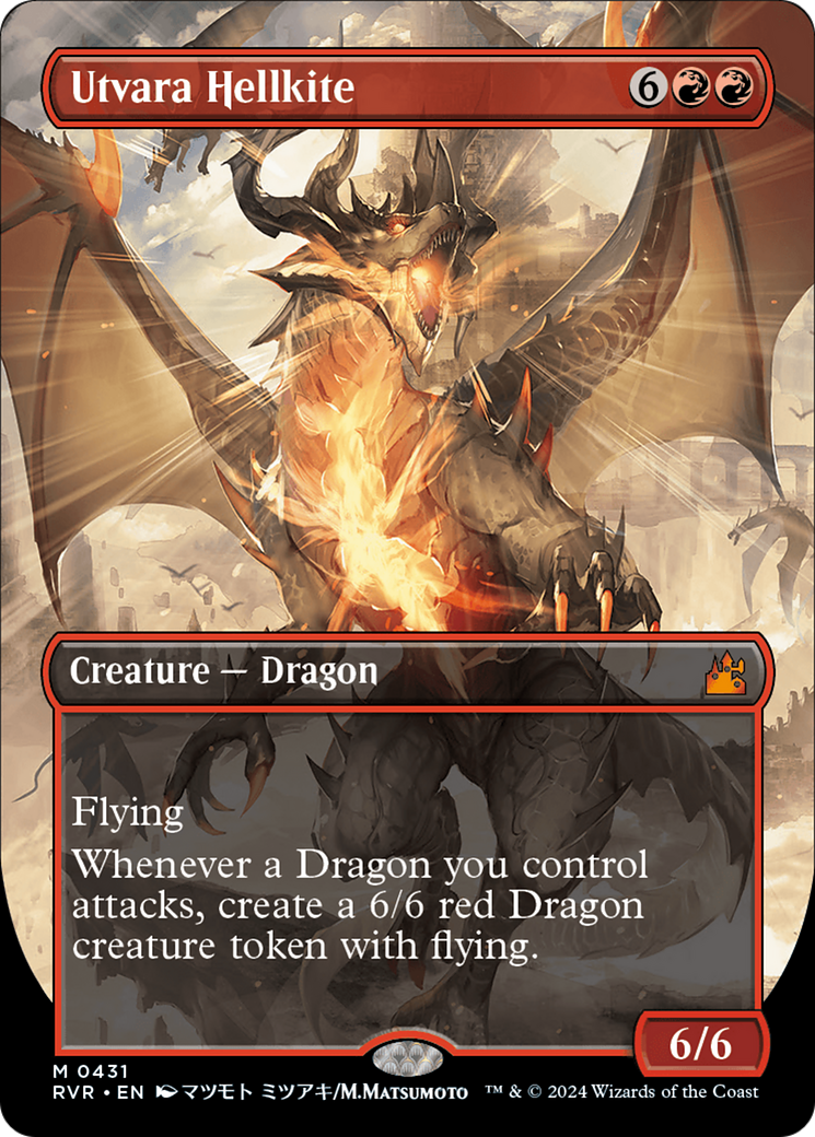 Utvara Hellkite (Anime Borderless) [Ravnica Remastered] | Good Games Cannington