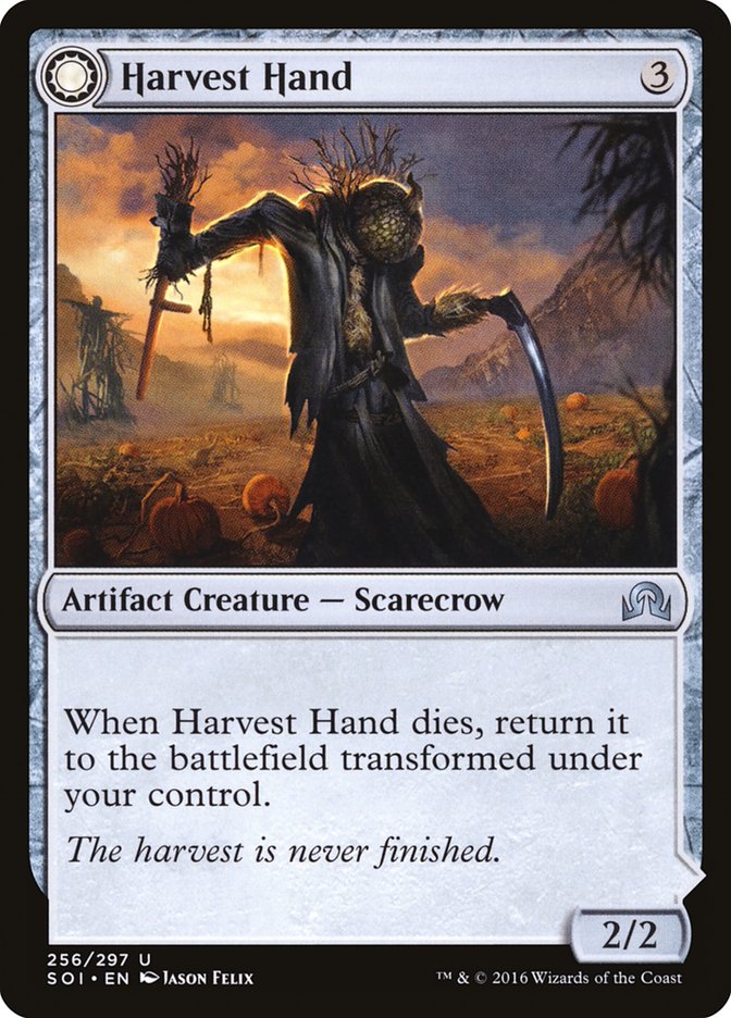 Harvest Hand // Scrounged Scythe [Shadows over Innistrad] | Good Games Cannington