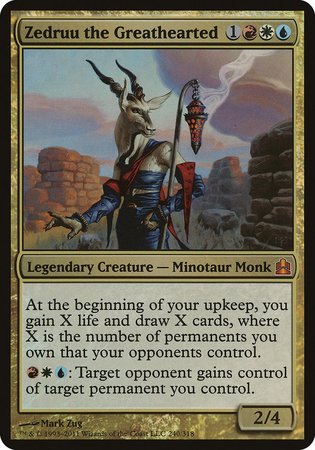 Zedruu the Greathearted (Oversized) [Commander 2011 Oversized] | Good Games Cannington