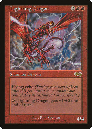 Lightning Dragon [Urza's Saga] | Good Games Cannington