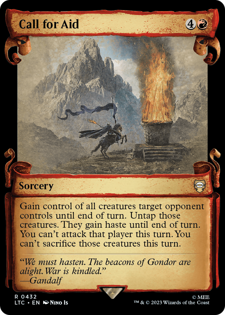 Call for Aid [The Lord of the Rings: Tales of Middle-Earth Commander Showcase Scrolls] | Good Games Cannington