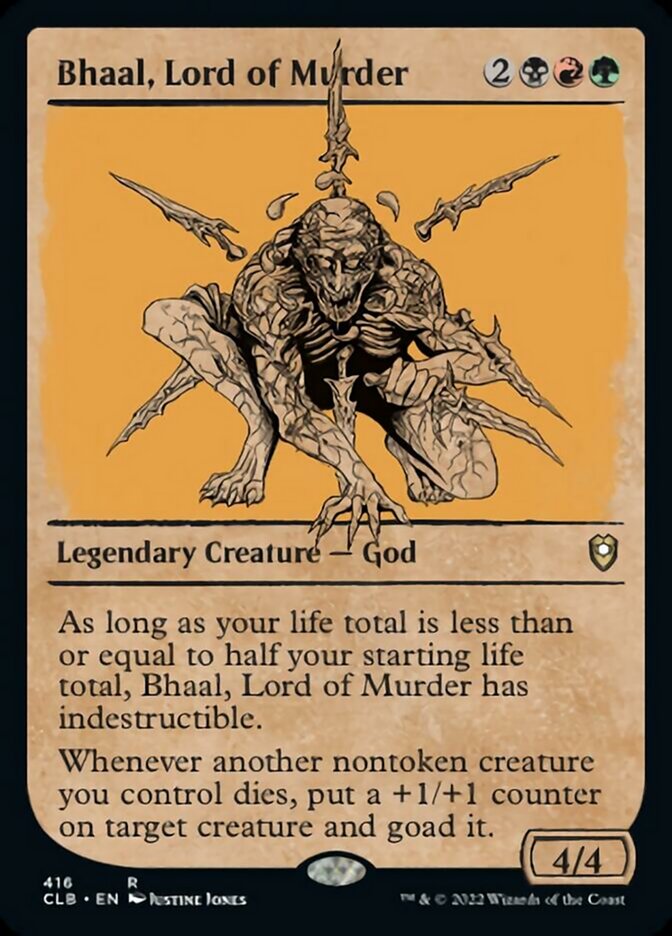 Bhaal, Lord of Murder (Showcase) [Commander Legends: Battle for Baldur's Gate] | Good Games Cannington