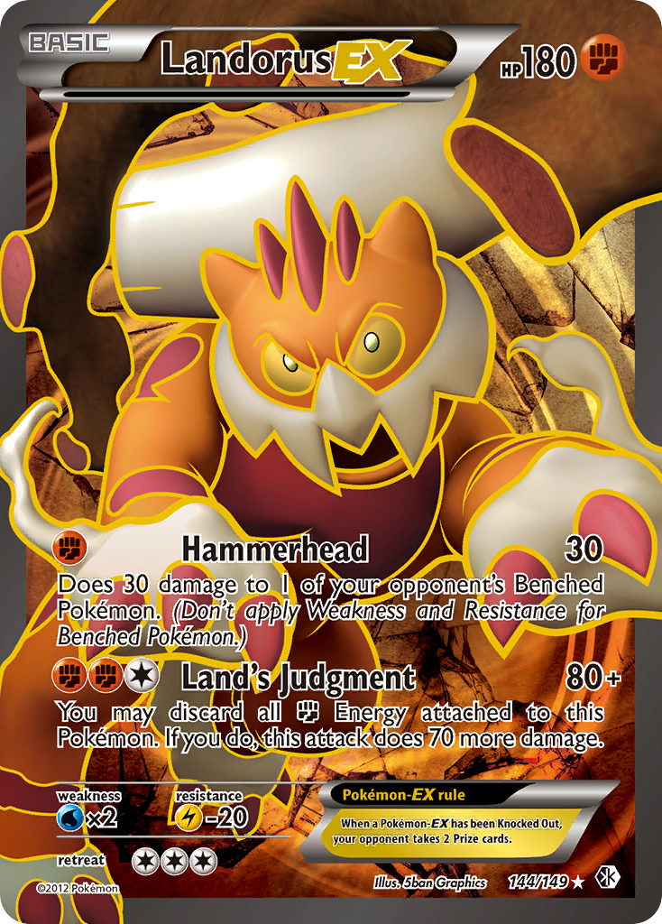 Landorus EX (144/149) [Black & White: Boundaries Crossed] | Good Games Cannington