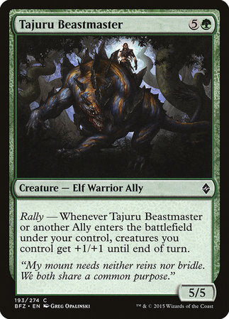 Tajuru Beastmaster [Battle for Zendikar] | Good Games Cannington