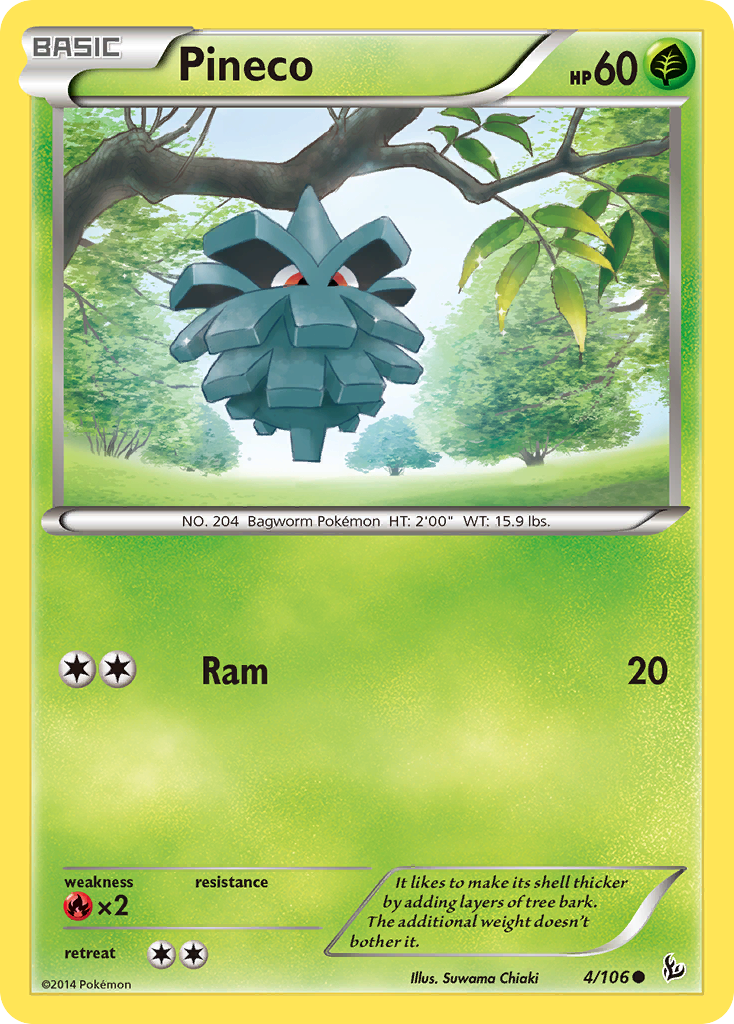 Pineco (4/106) [XY: Flashfire] | Good Games Cannington