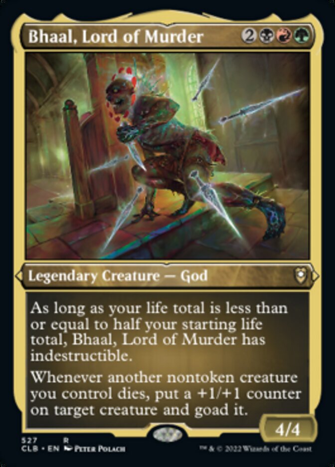 Bhaal, Lord of Murder (Foil Etched) [Commander Legends: Battle for Baldur's Gate] | Good Games Cannington