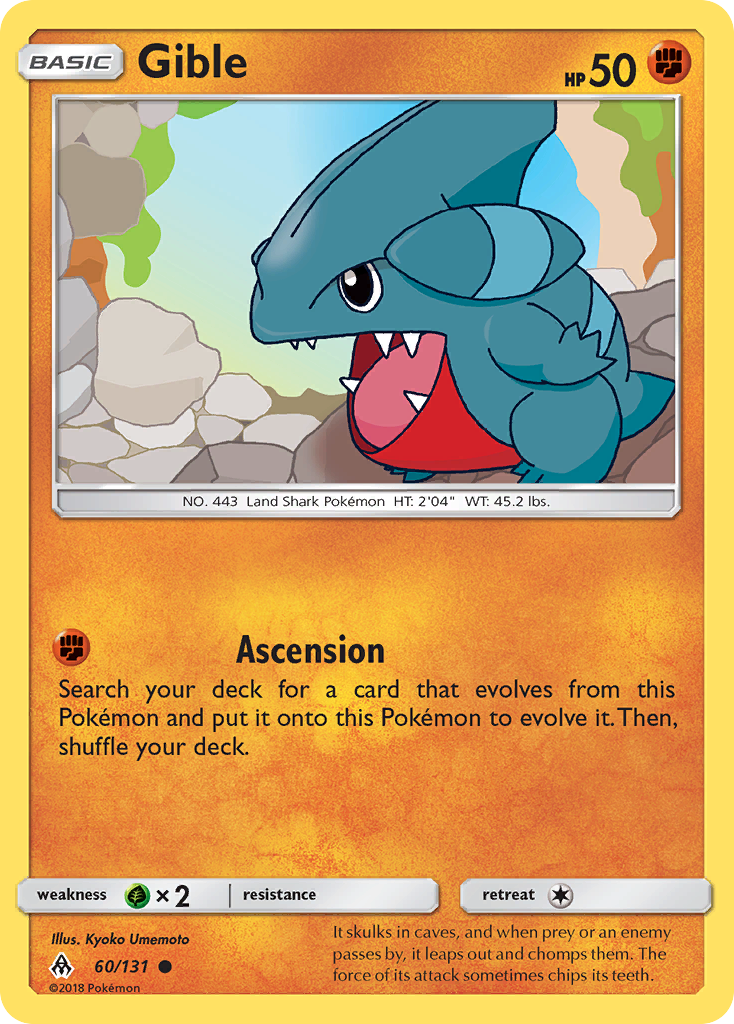 Gible (60/131) [Sun & Moon: Forbidden Light] | Good Games Cannington