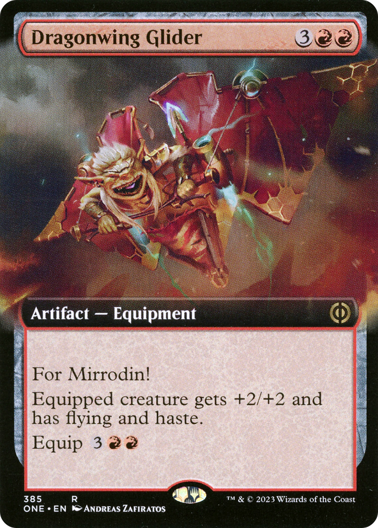Dragonwing Glider (Extended Art) [Phyrexia: All Will Be One] | Good Games Cannington
