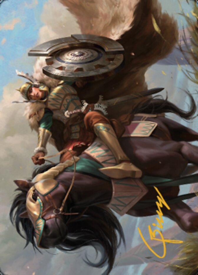 Knight of Dawn's Light Art Card (Gold-Stamped Signature) [Dominaria United Art Series] | Good Games Cannington