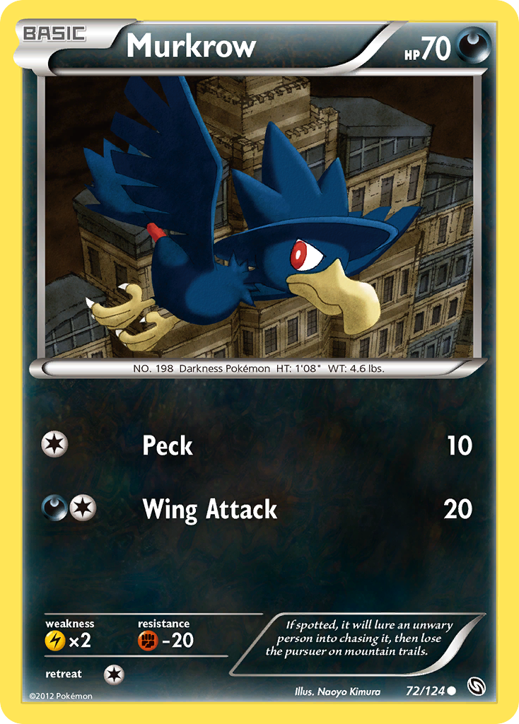 Murkrow (72/124) [Black & White: Dragons Exalted] | Good Games Cannington